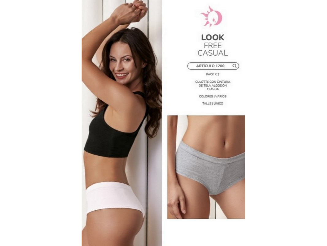 ART 1200 GABELA . PACK X 3 CULOTTELESS