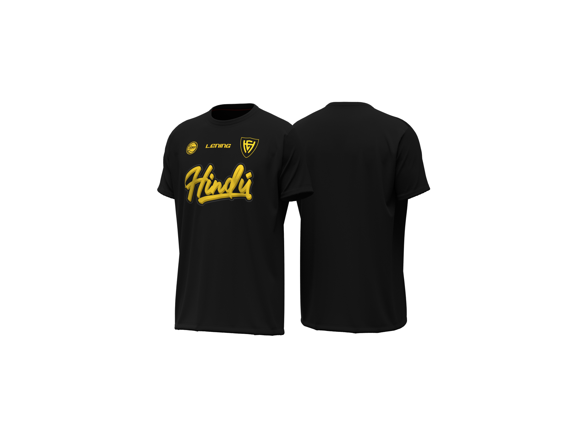 Remera masculina Algodón Negro de Lening Indumentaria | Indumentaria Oficial HINDU de Córdoba