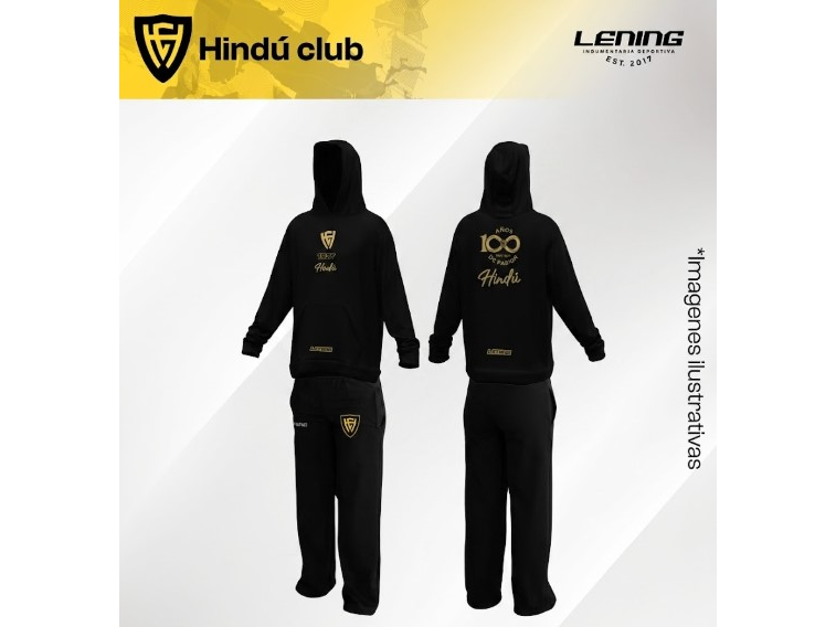 BUZO CANGURO CENTENARIO + PANTALÓN WIDE LEG FEMENINO