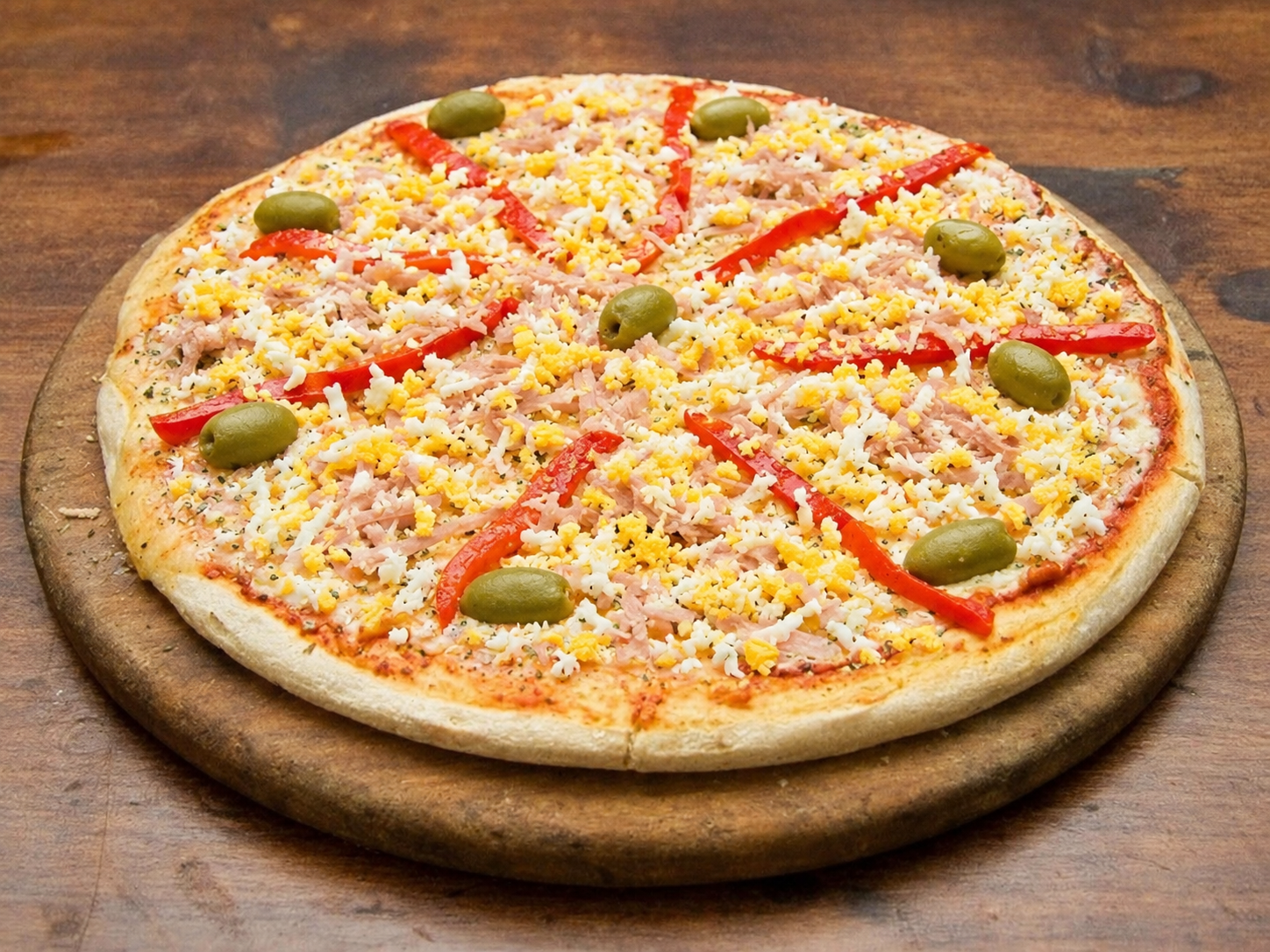 Pizza especial con huevo