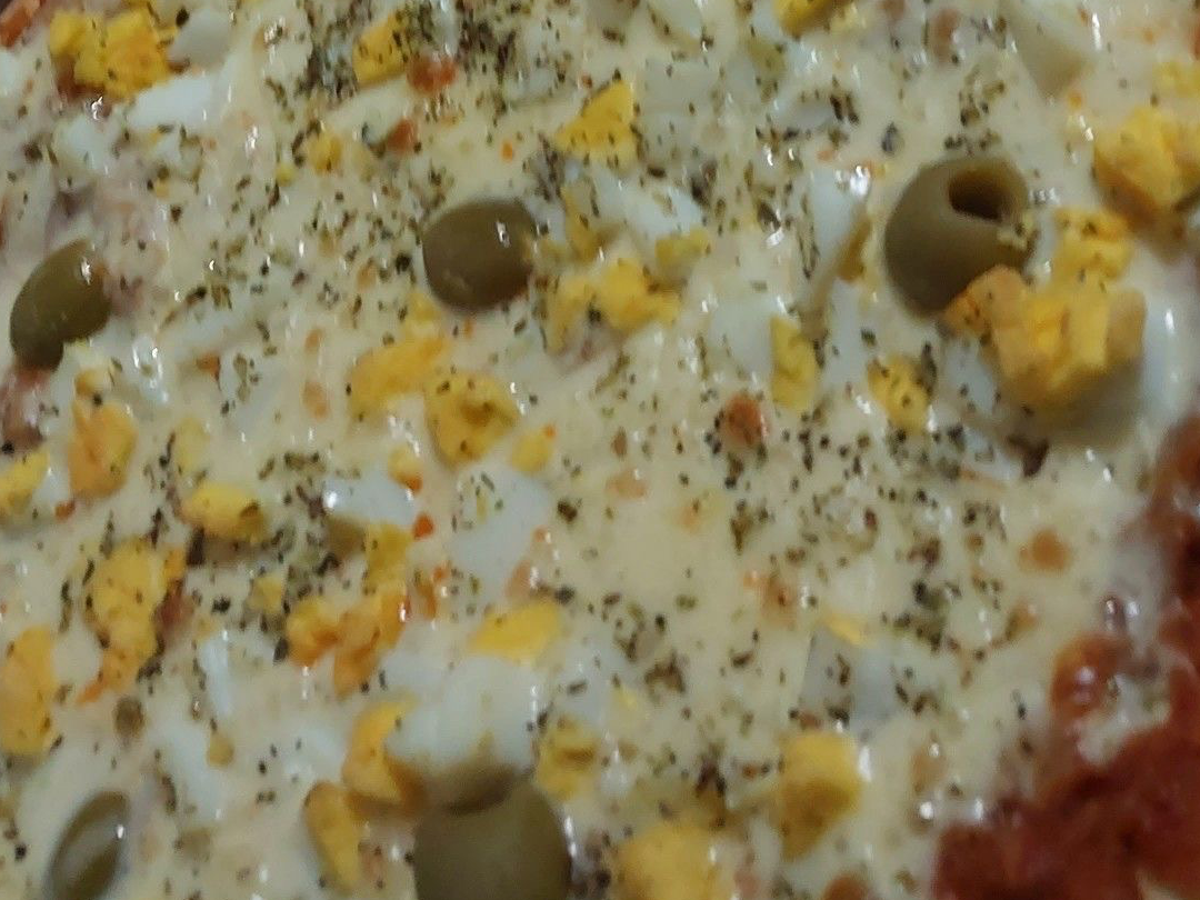 Muzza con huevo