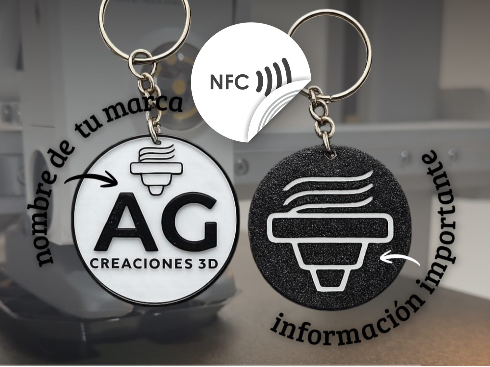 Llaveros NFC +20un