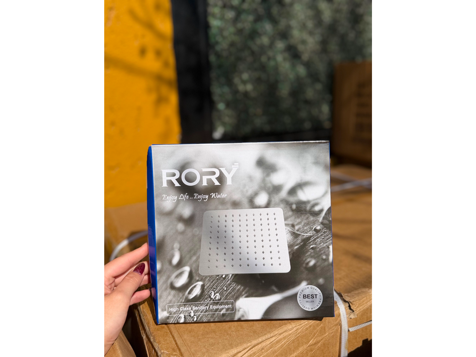 Flor de ducha cuadrada Rory