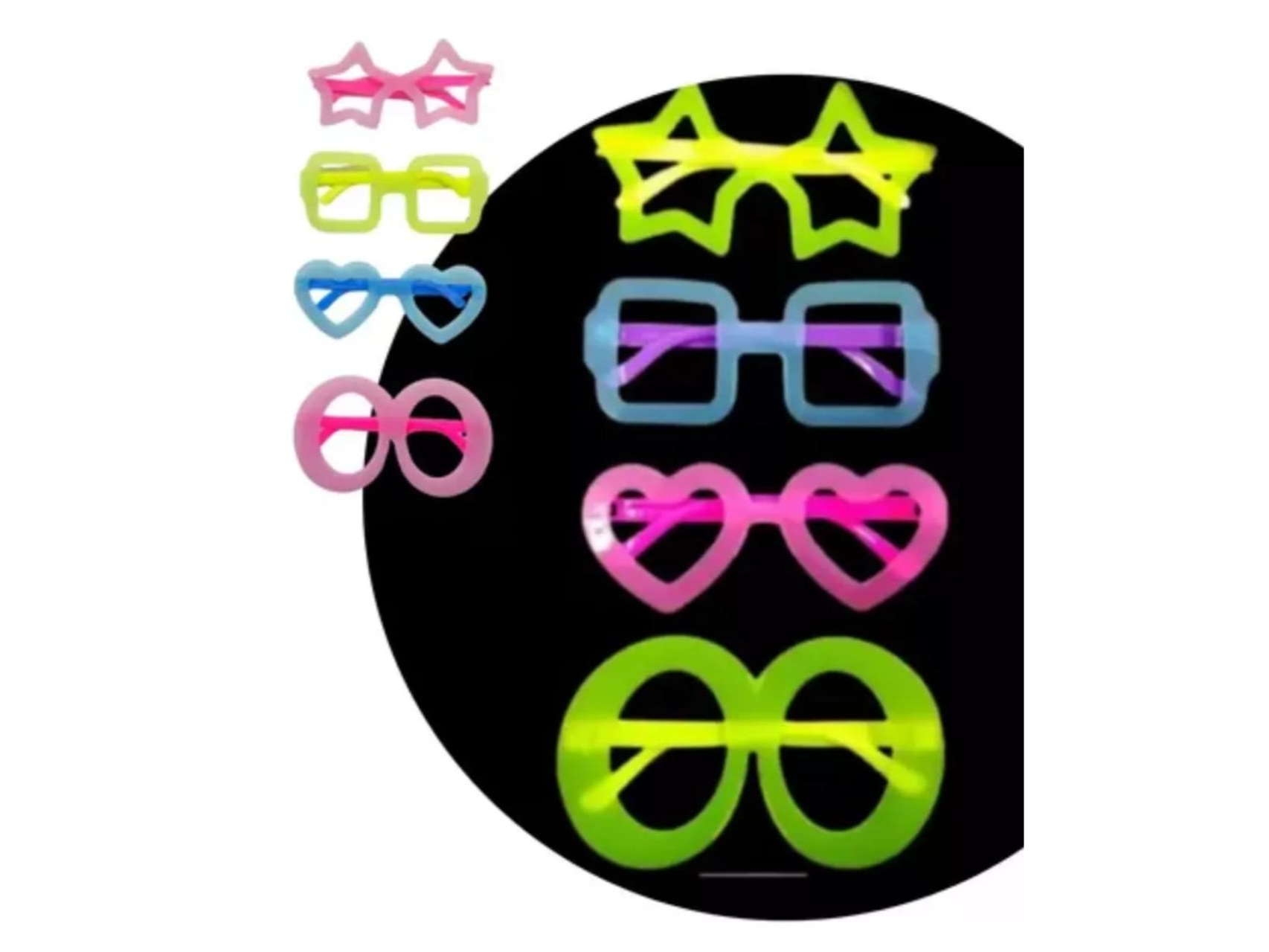 Anteojo neon con formas