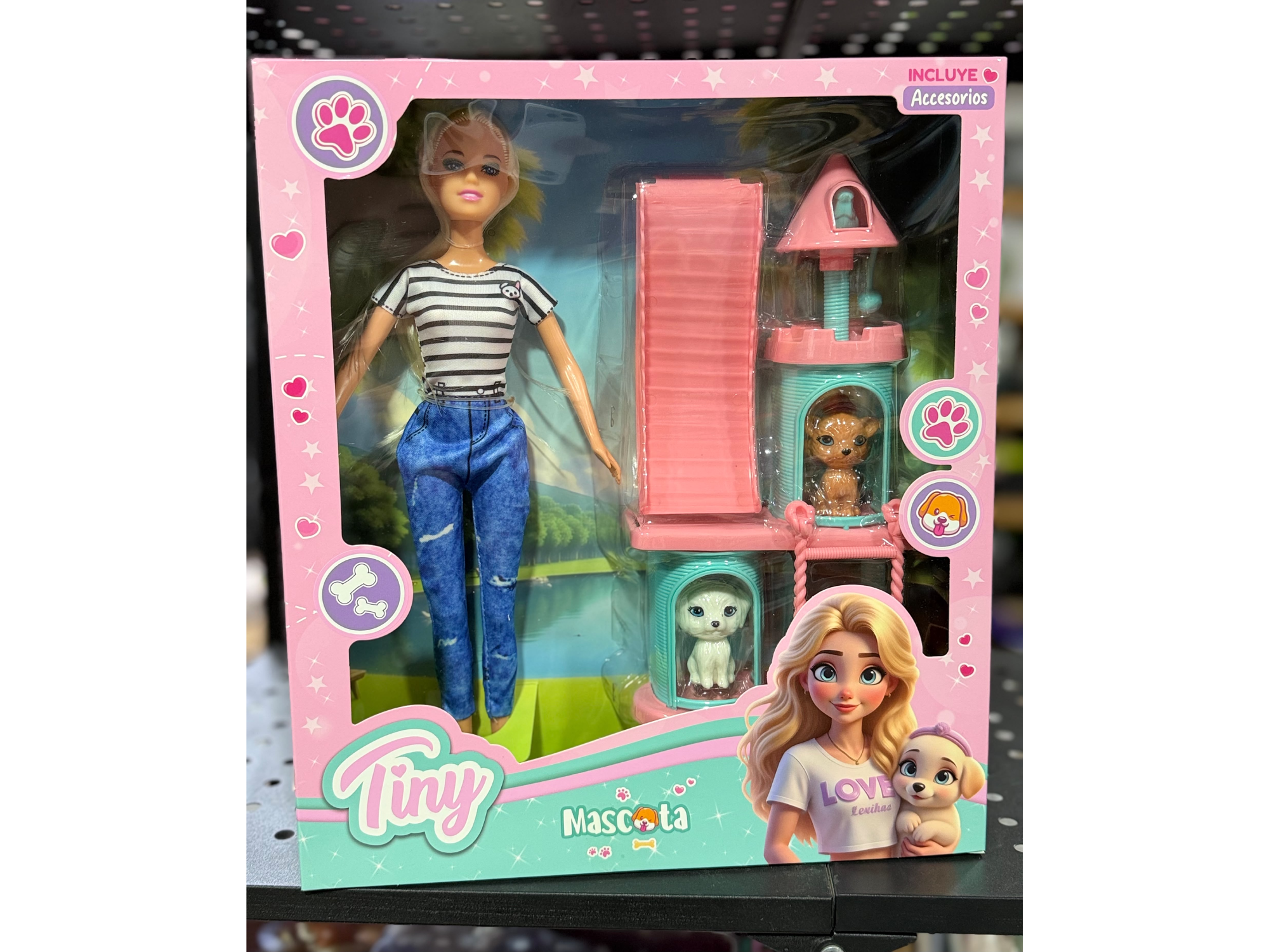 🎀 Muñeca Tiny Mascota