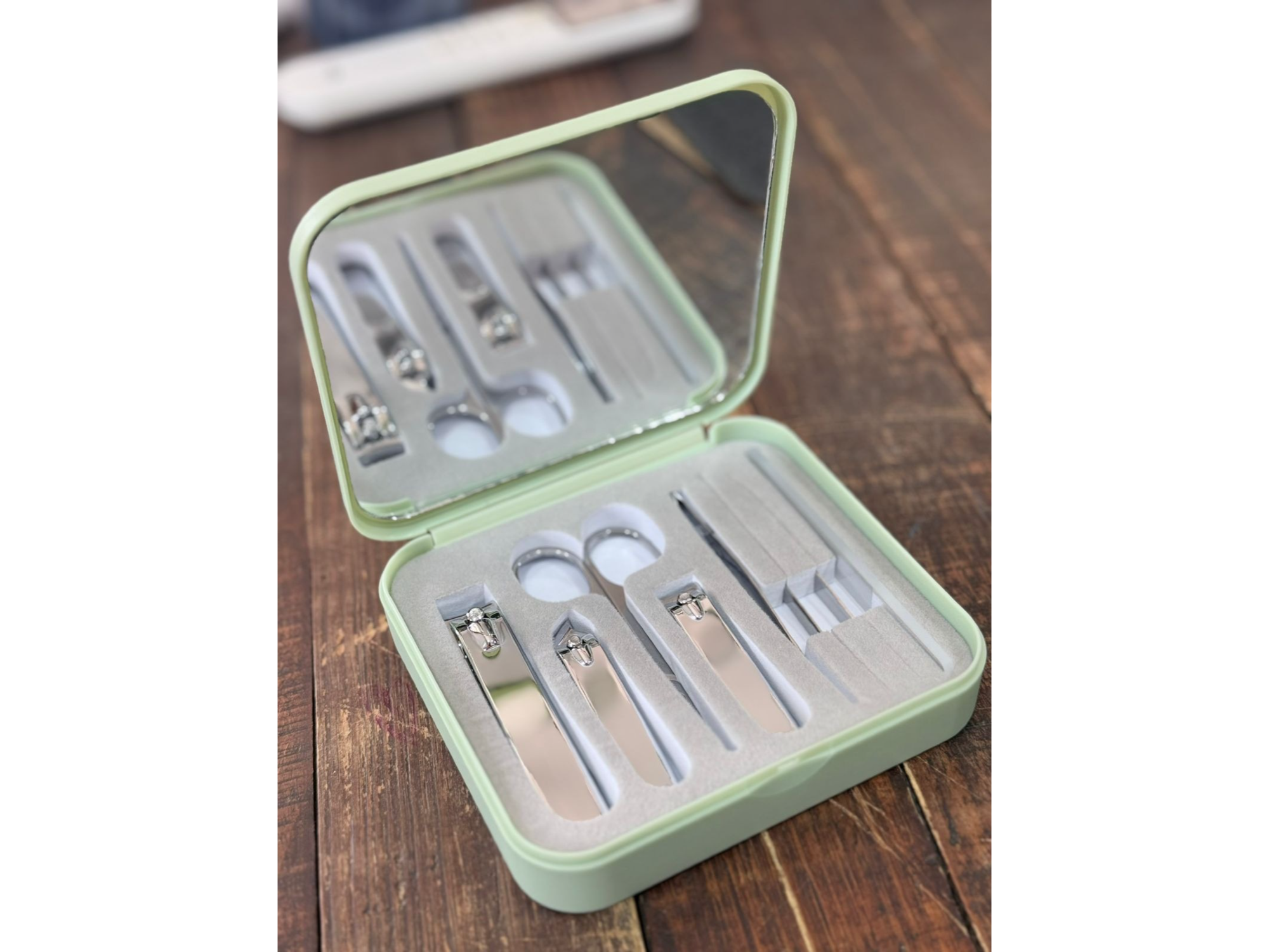 Set de manicuría con espejo 🪞