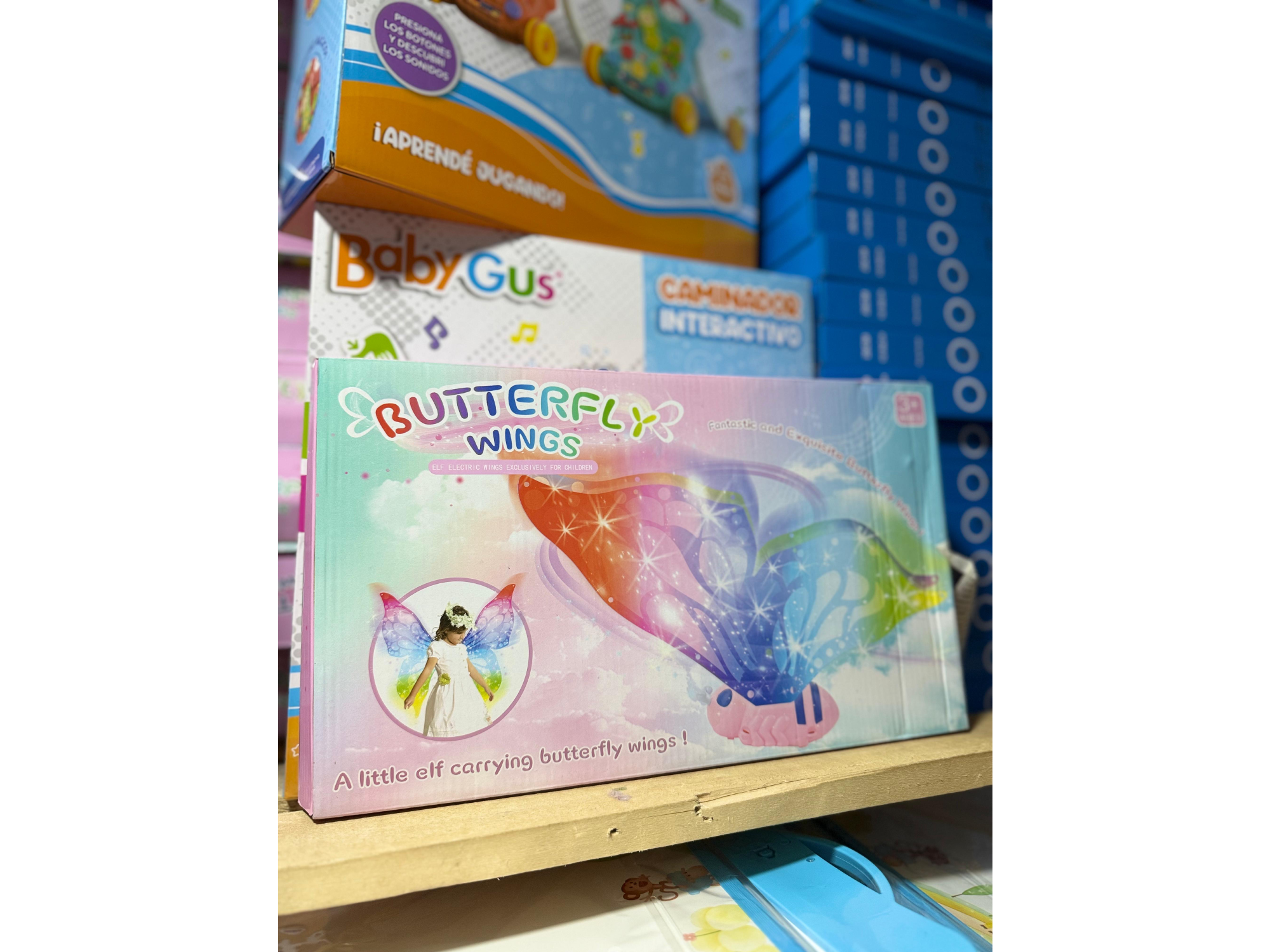 Alas de mariposa con movimiento