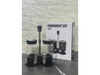 Set de condimenteros de vidrio