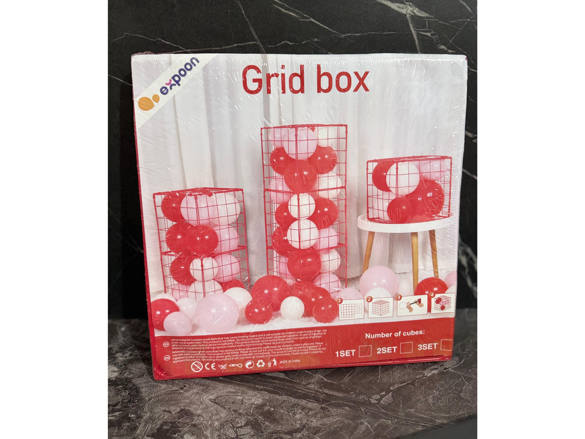 Cubos decorativos para eventos