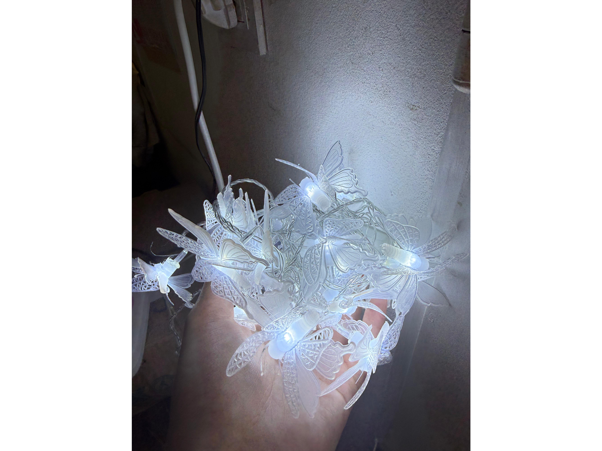 Tira led de mariposas