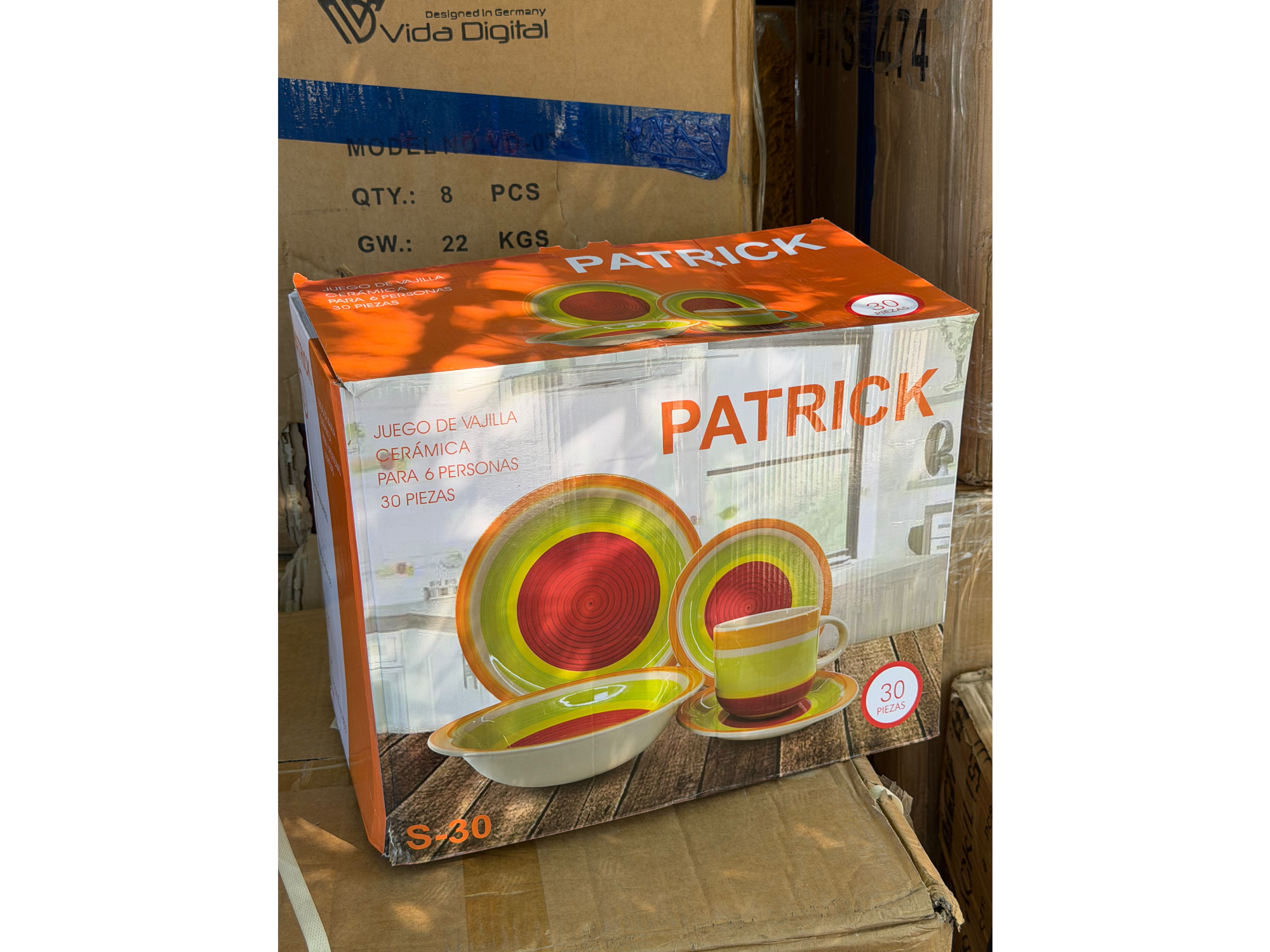 🍽️ JUEGO DE VAJILLA CERÁMICA PATRICK – 30 PIEZAS