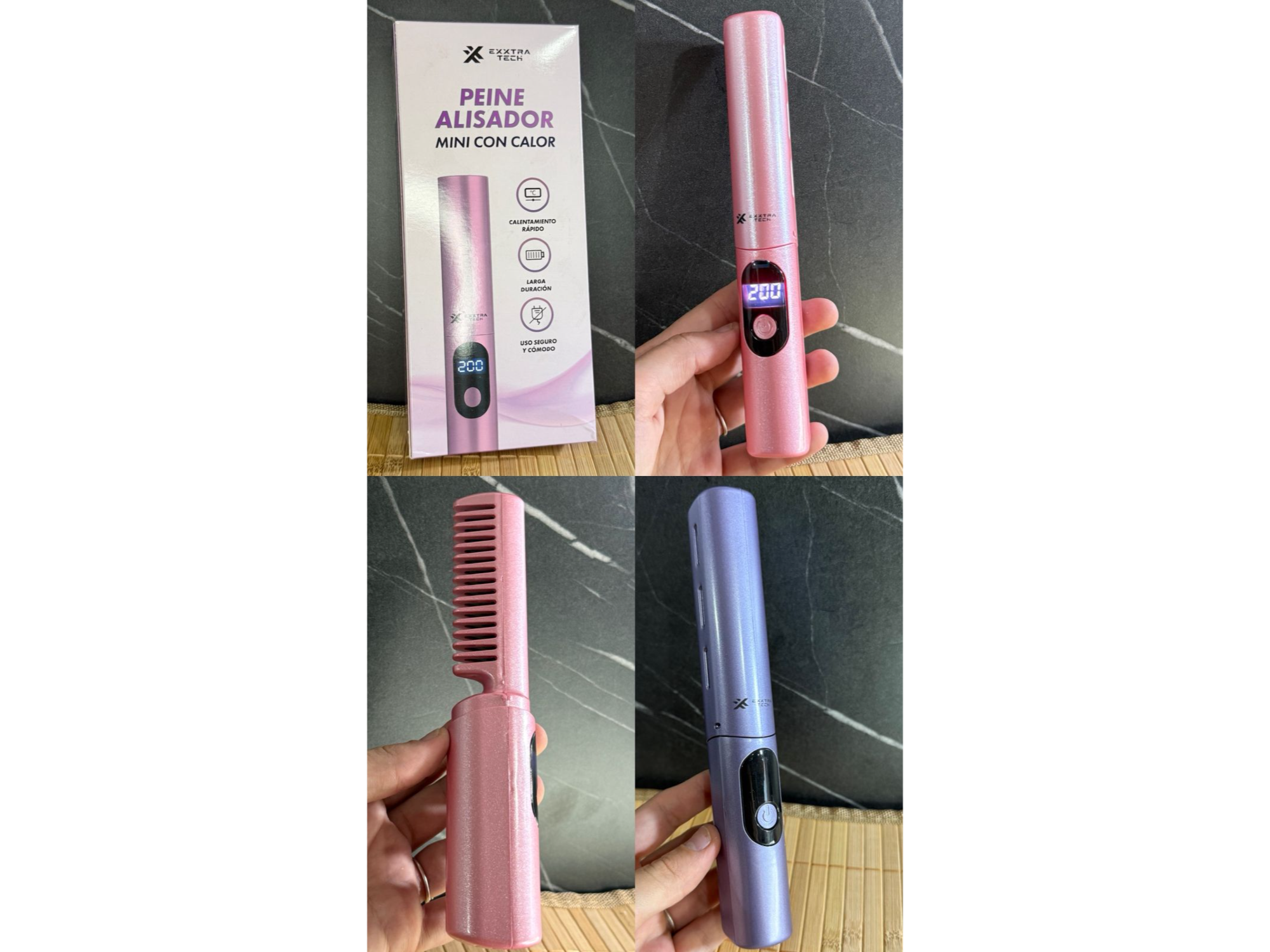 Peine alisador mini con calor