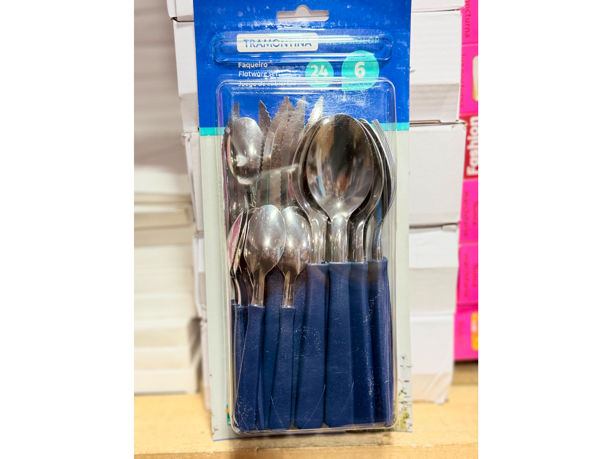 Juego de cubierto Tramontina x24pcs en paquete