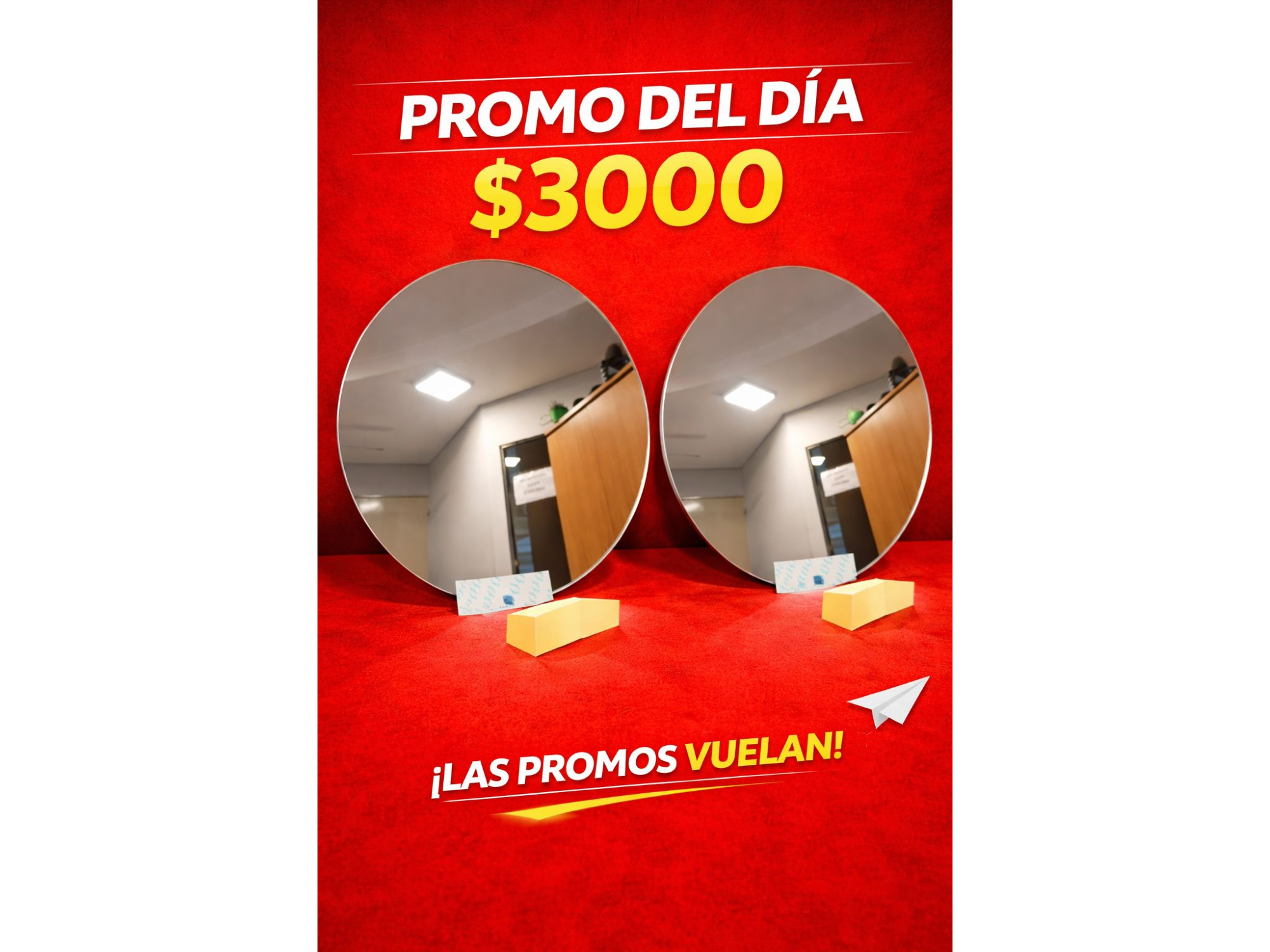 Espejos de acrílico 30cm