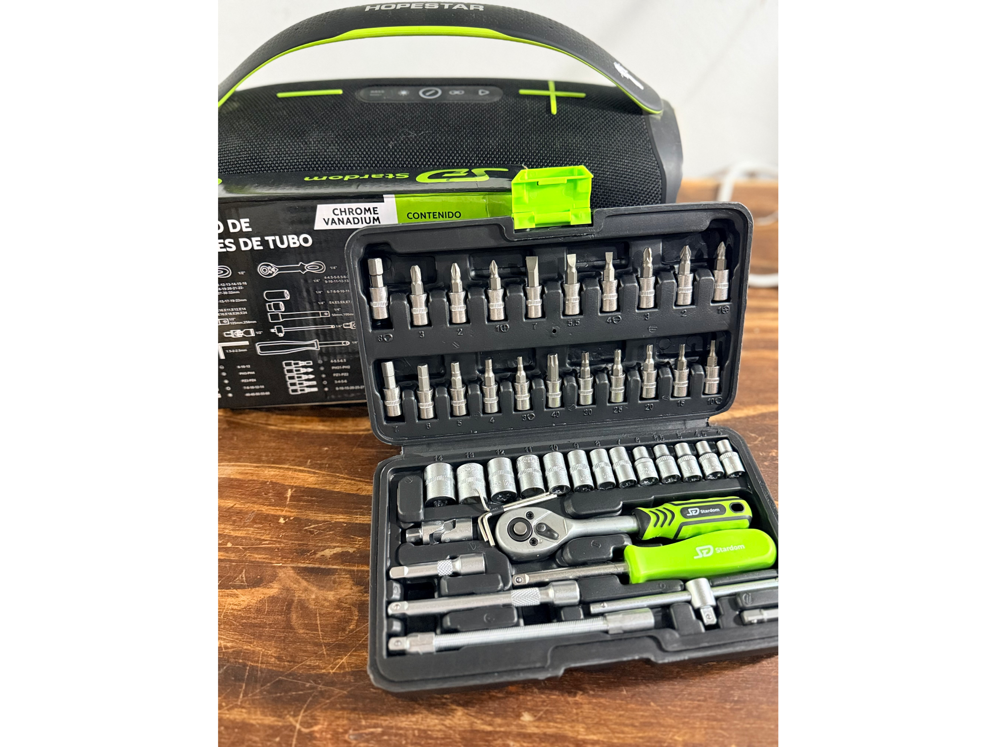 Llave de tubos 46 piezas