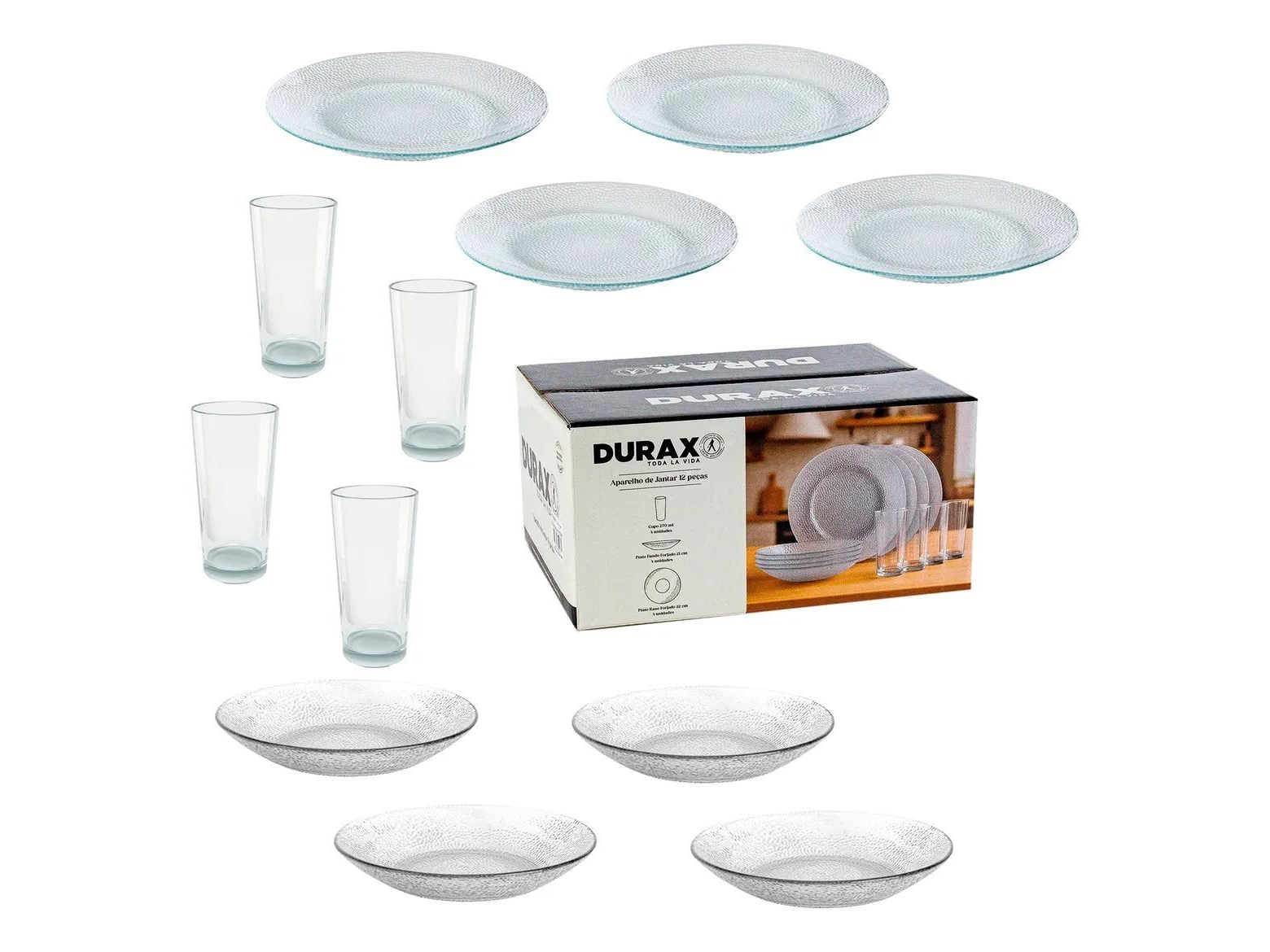 Set de vajilla Durax 12 piezas