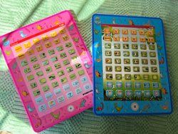 Tablet en español e inglés de aprendizaje