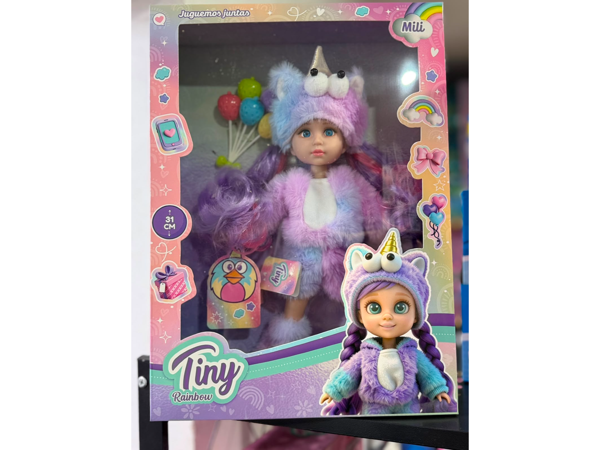 🦄 Muñeca Tiny doll con disfraz