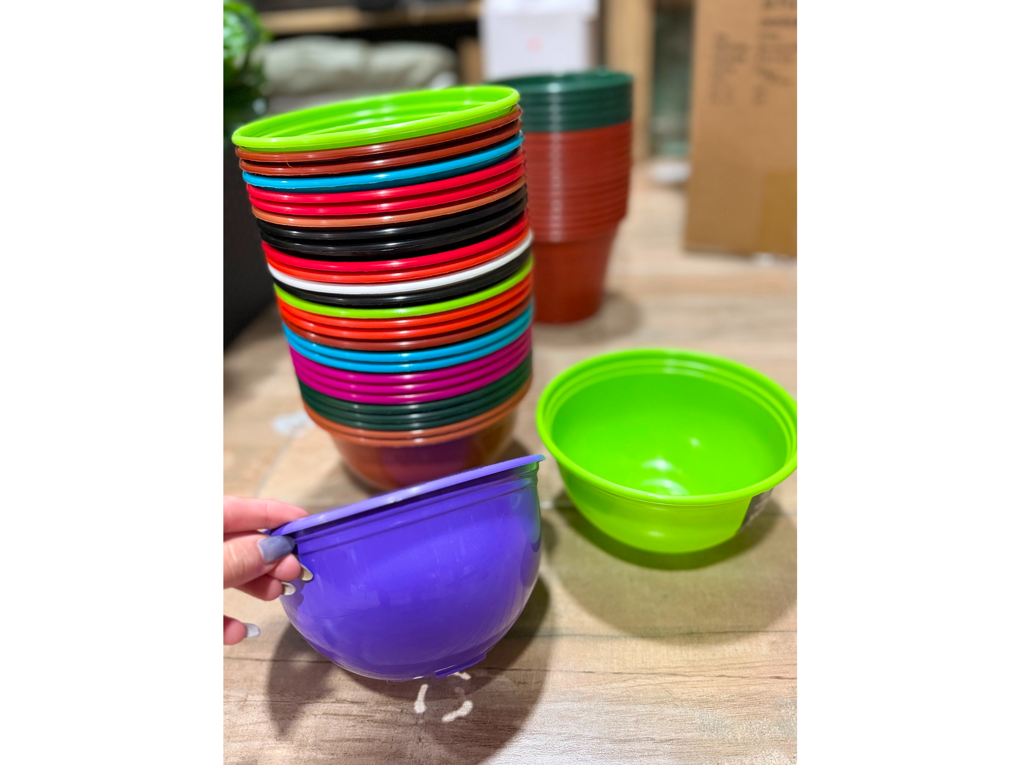 Macetas redondas