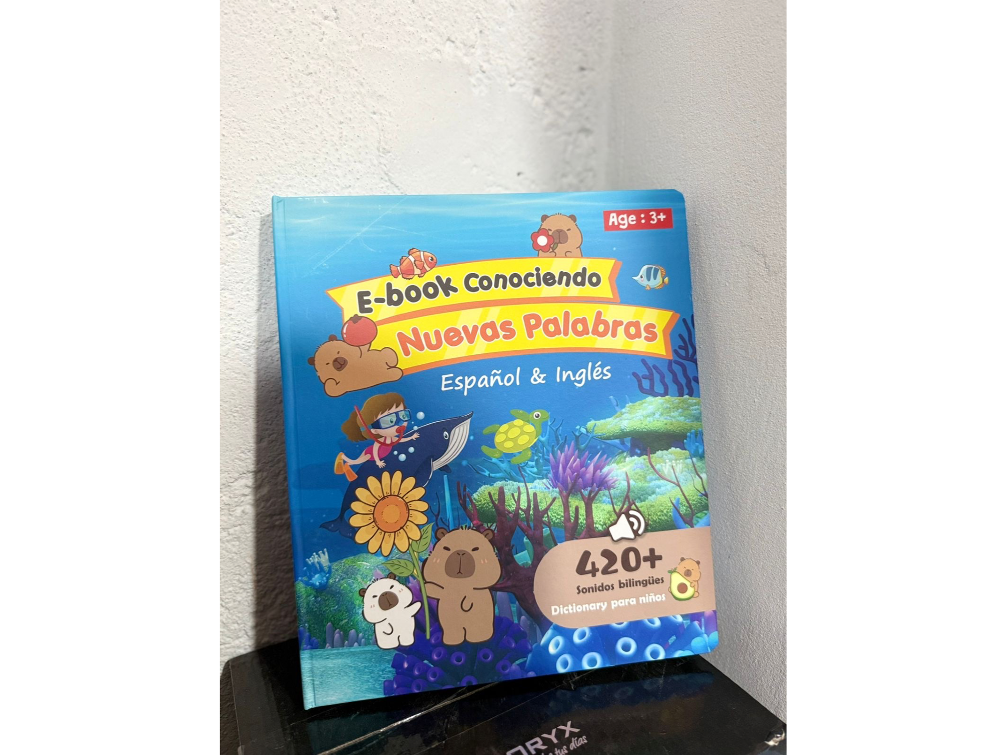 Libro interactivo capibara infantil bilingüe