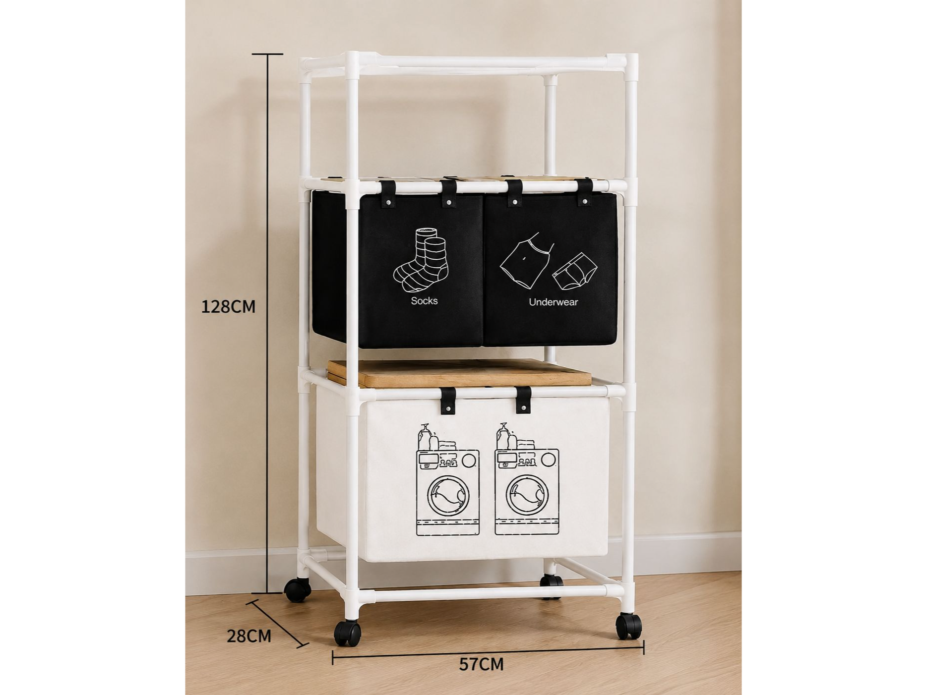🧺 Organizador multiuso con bolsas
