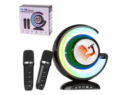 Parlante inalámbrico con luces + 2 micrófonos