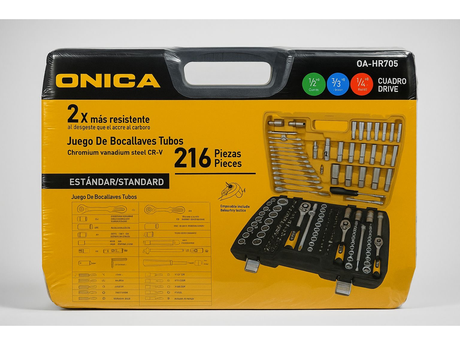 Set de bocallaves Onica de 216 piezas