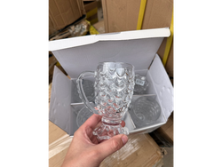 Vasos de vidrio tipo Piña