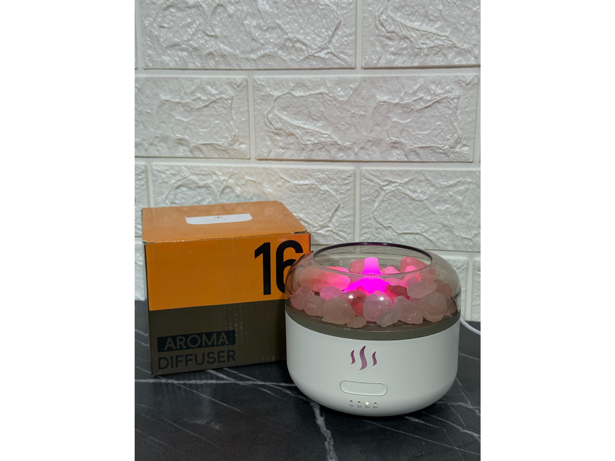 Humidificador con piedras de sal