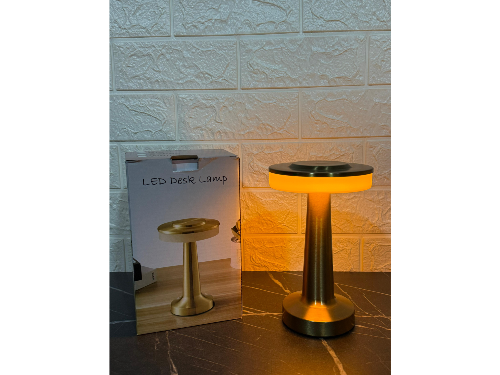 Velador led tactil redondo