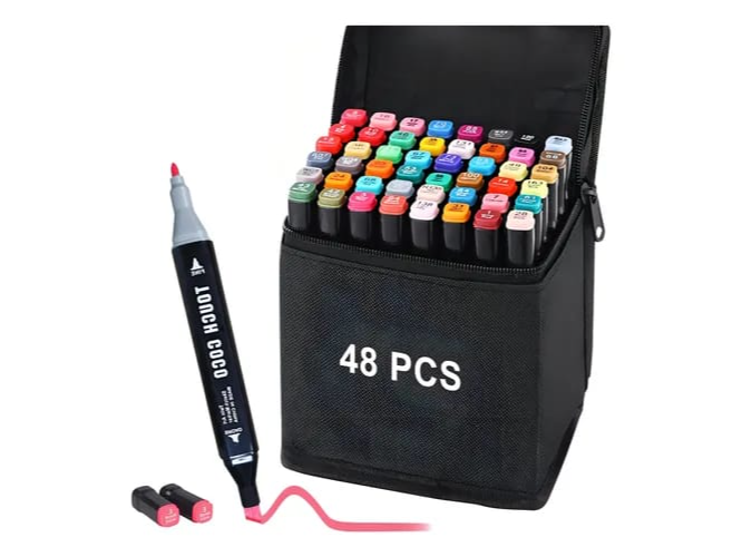 Plumón touch 48 piezas