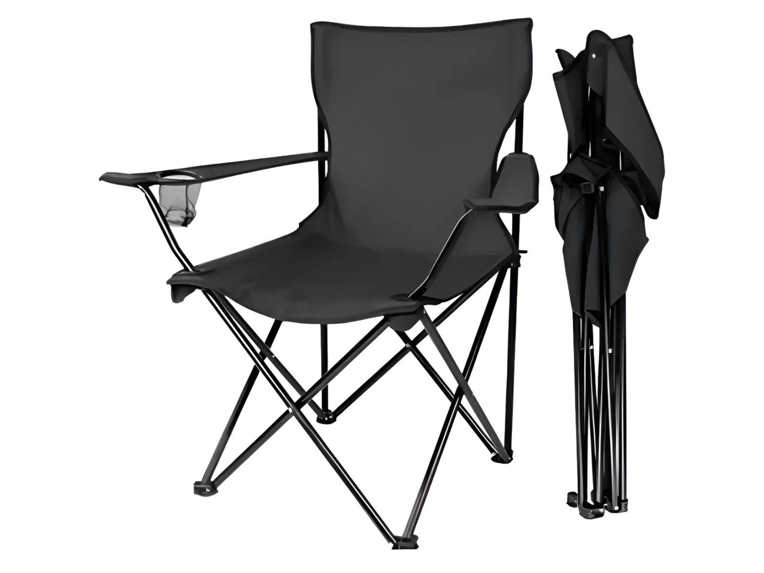 Silla plegable con apoyabrazos