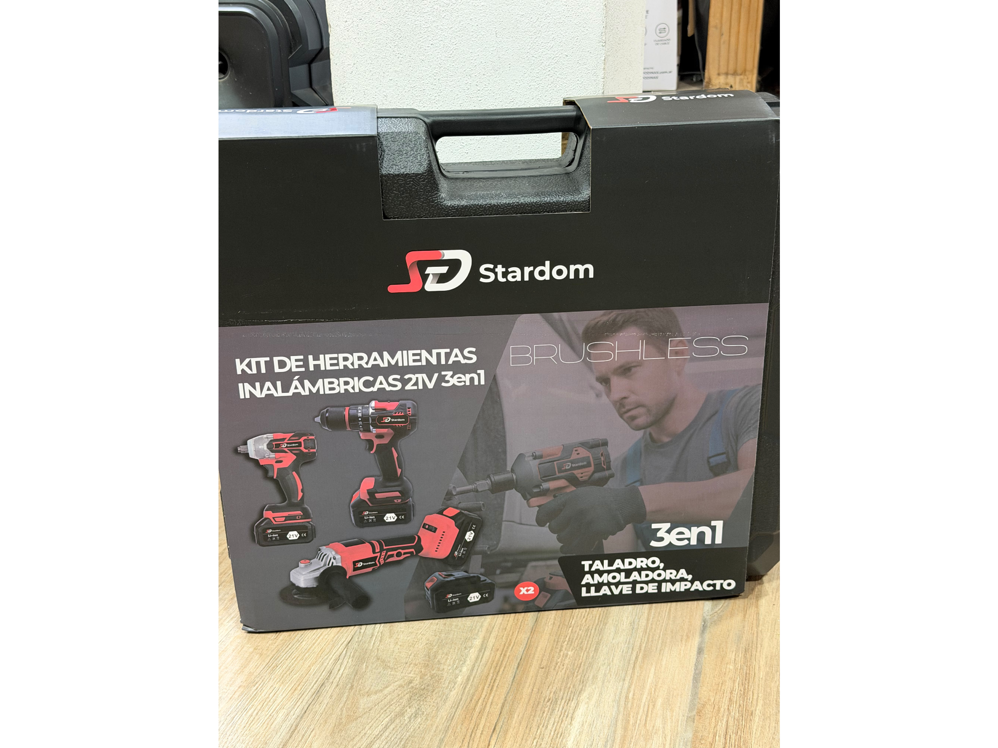 🧰 KIT DE HERRAMIENTAS INALÁMBRICAS 3 EN 1 – STARDOM