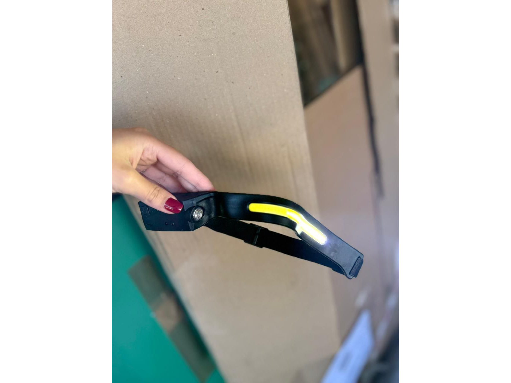 Linterna vincha con sensor