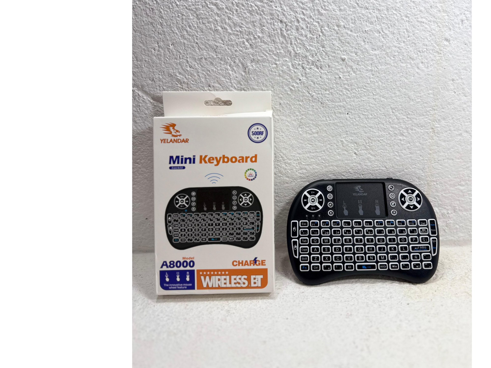 Mini teclado inalámbrico touchpad