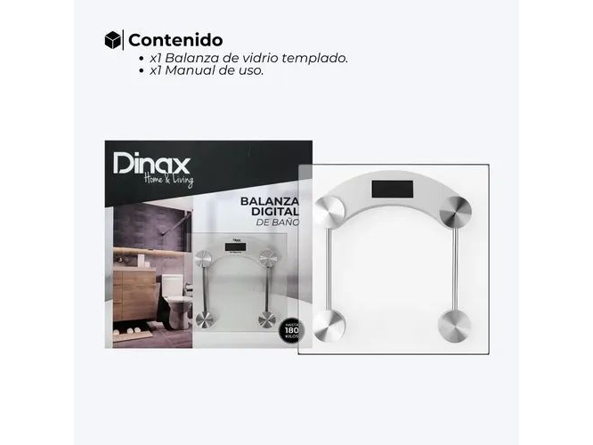 Balanza digital de baño Dinax