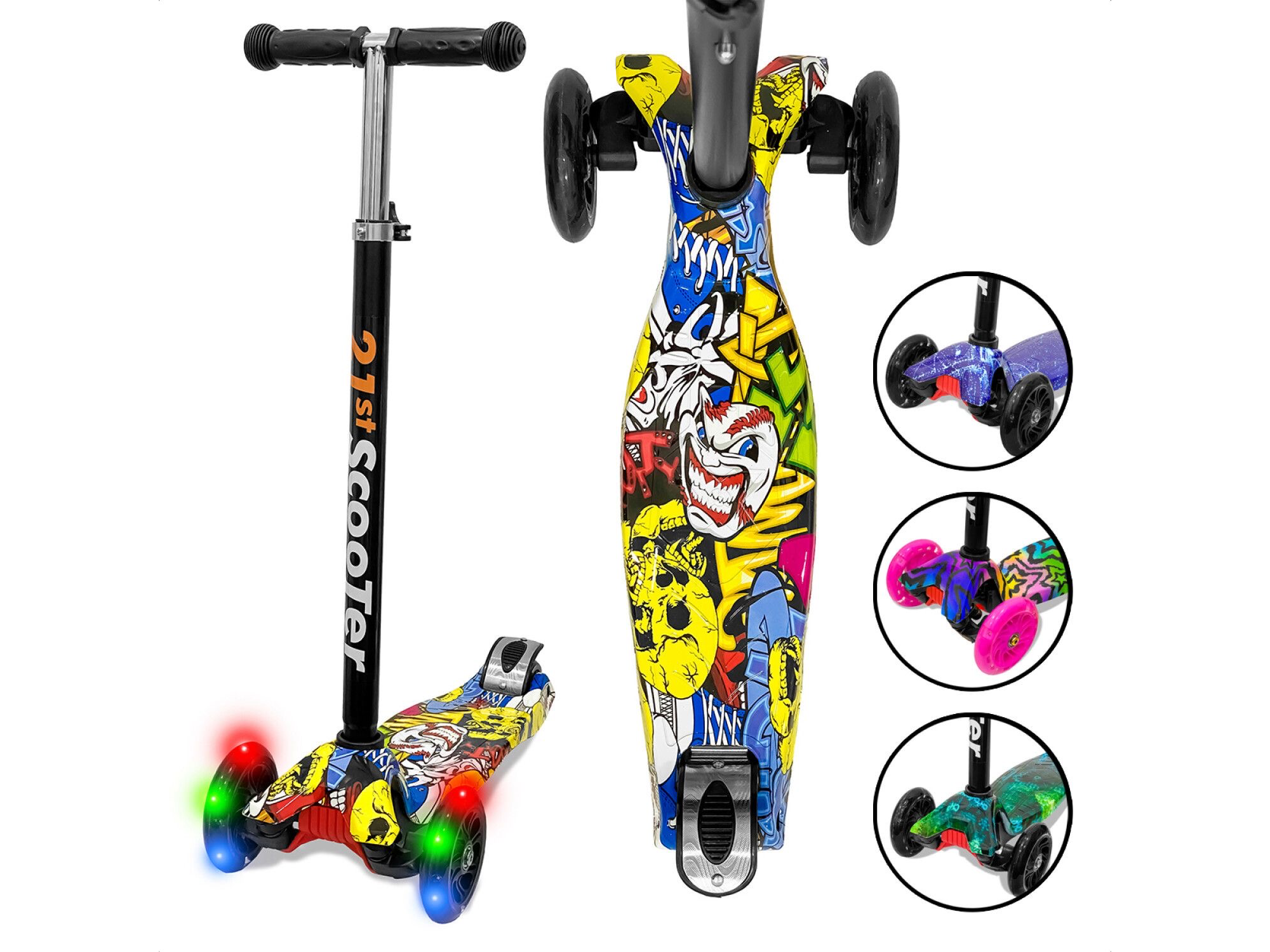 Scooter infantil de tres ruedas