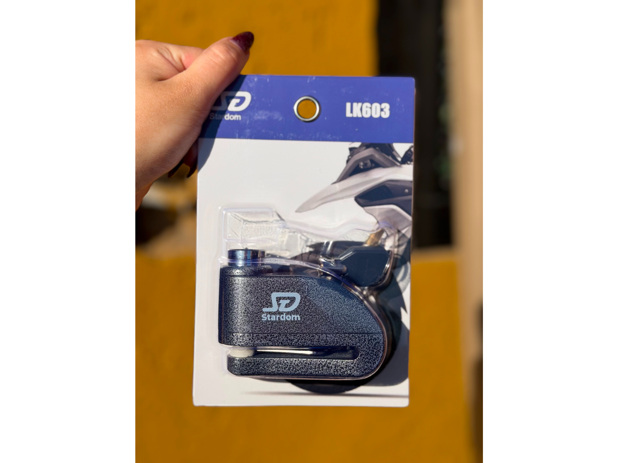 🔐 Traba Disco para Moto