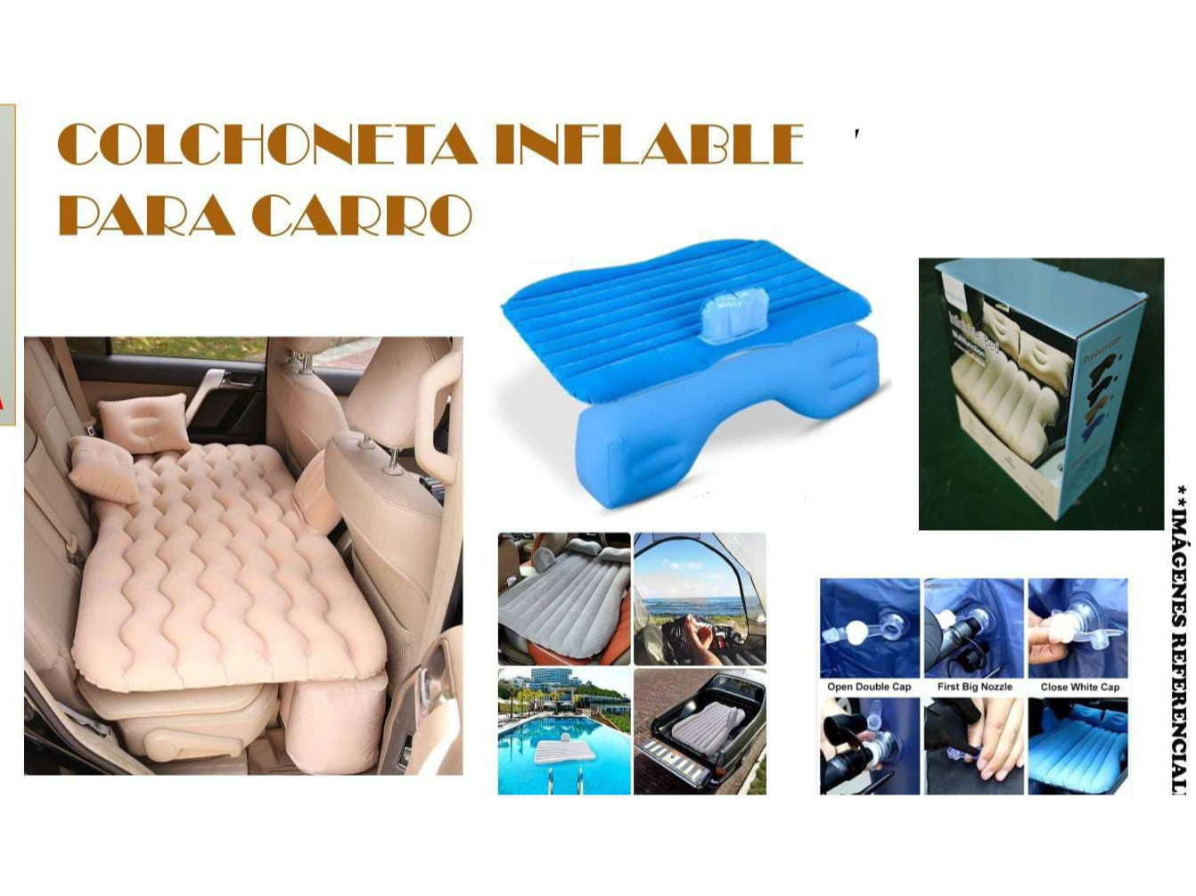 Colchoneta inflable para auto