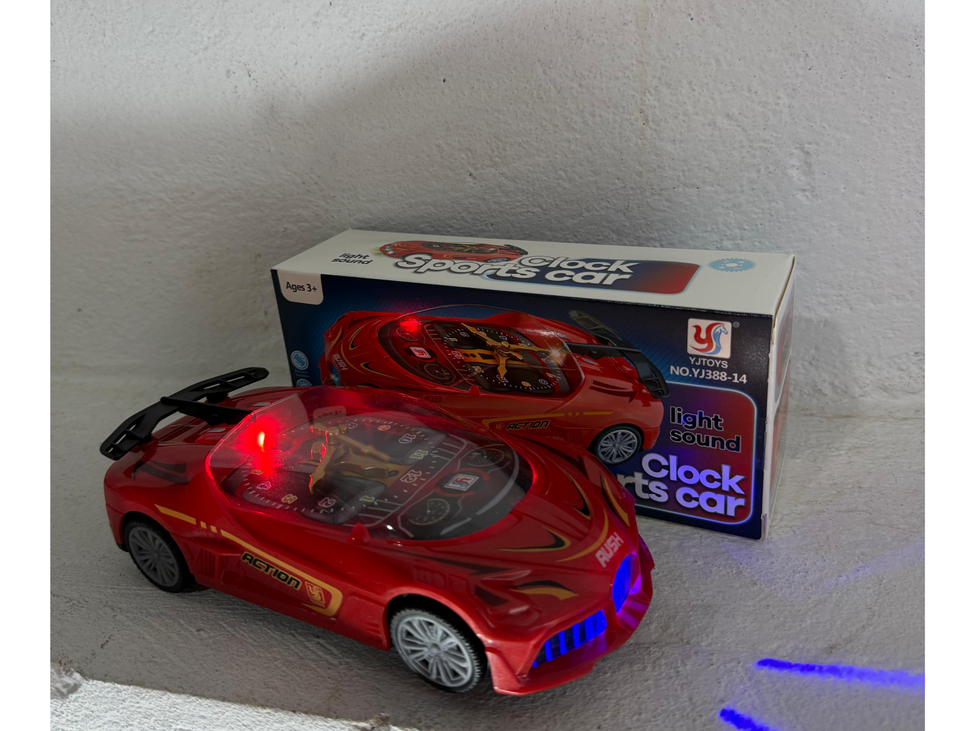 Auto Reloj Deportivo con Luces y Sonido 🚗⏰