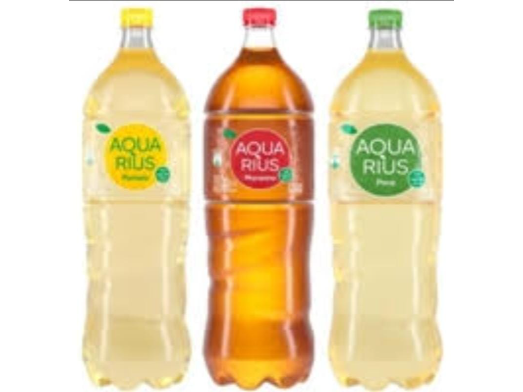 Agua Saborizada Aquarius Varios Sabores x 2250 cc.