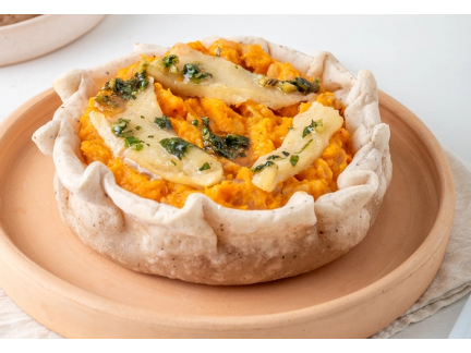 Tartin calabaza vegano