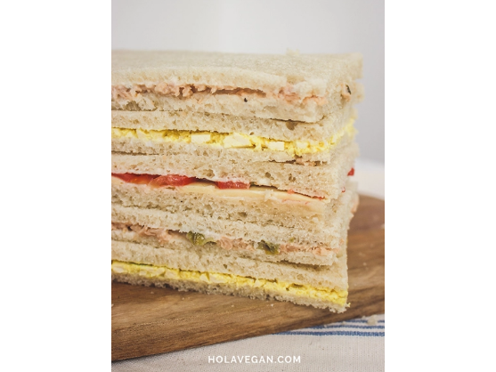 Sandwich de miga vegano
