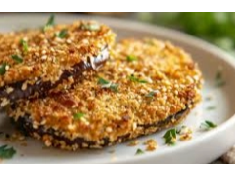 Milanesa berenjena vegana X4