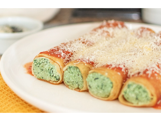 Canelones jamon y queso