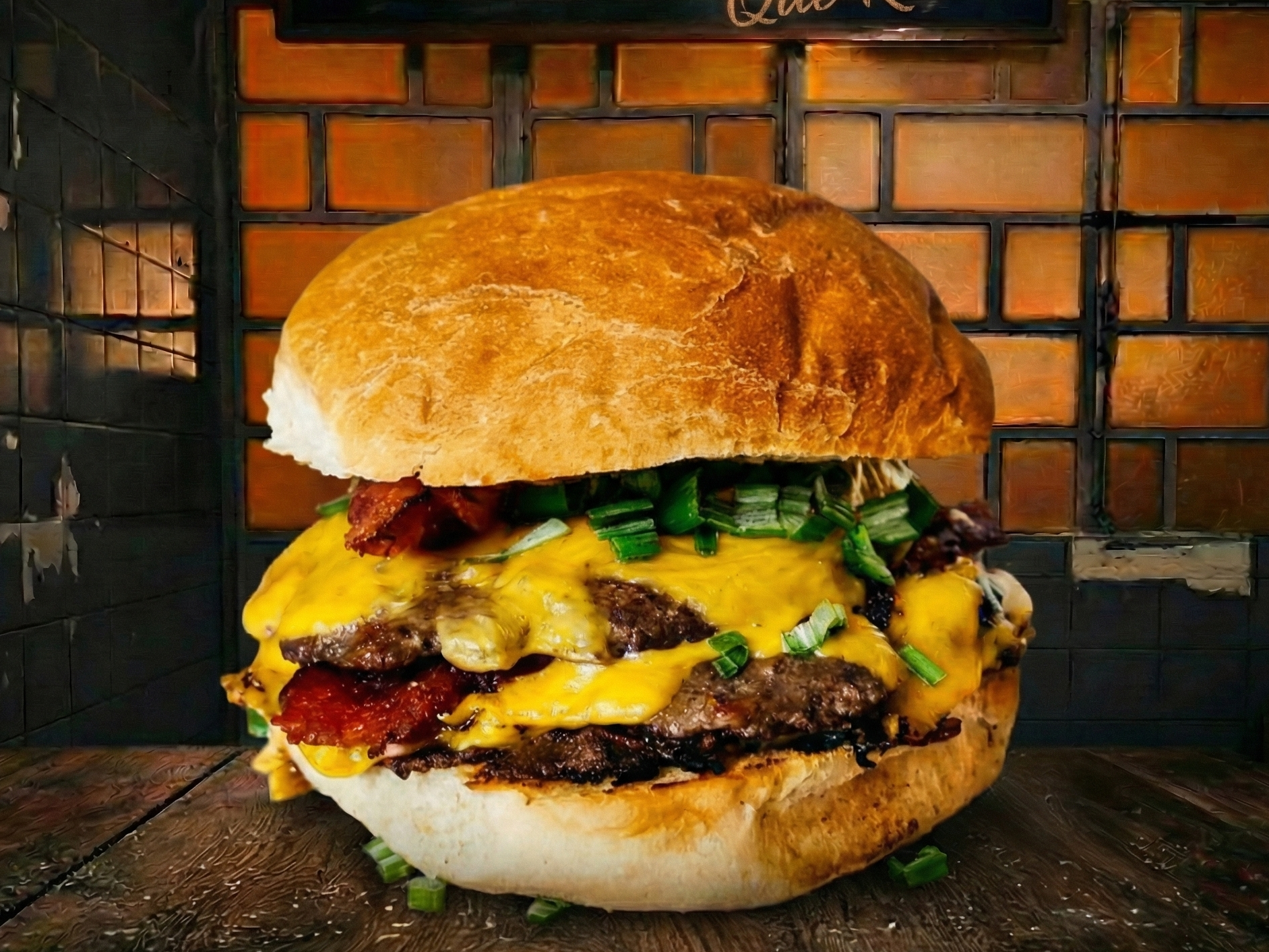 LA FORJA COMPLETA (Smash, panceta, cheddar x3 más verdeo)