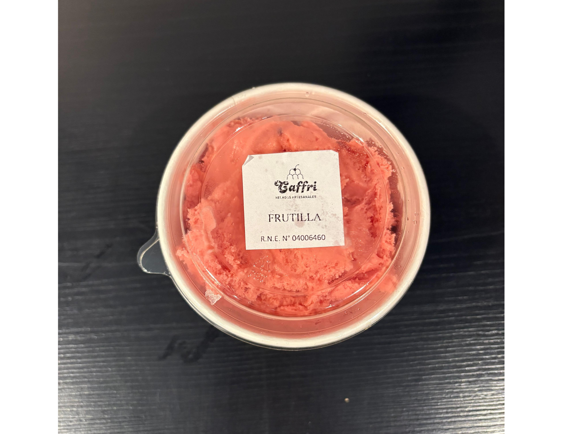 HELADO ARTESANAL CAFFRI FRUTILLA 250 GRS