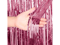 CORTINAS METALIZADAS ROSA X UN