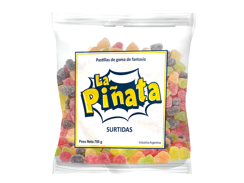 GOMAS SURTIDAS LA PIÑATA X 700 GRS