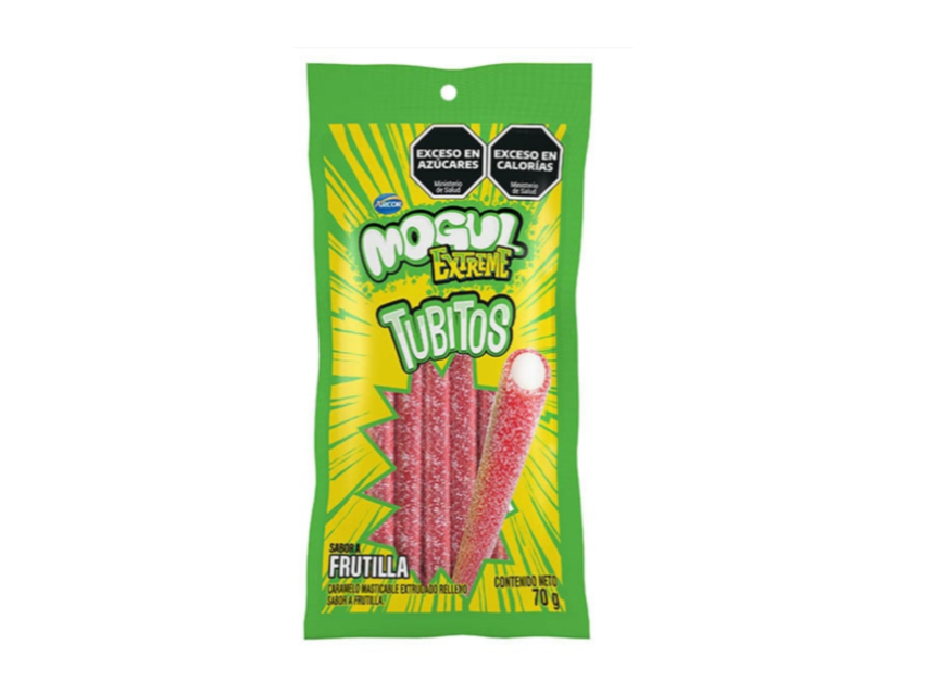 TUBITOS MOGUL EXTREME FRUTILLA X UNIDAD 70 GRS